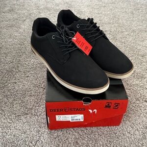 Deer Stags Wilder Men’s Black Laced Shoes Size 13 NEW